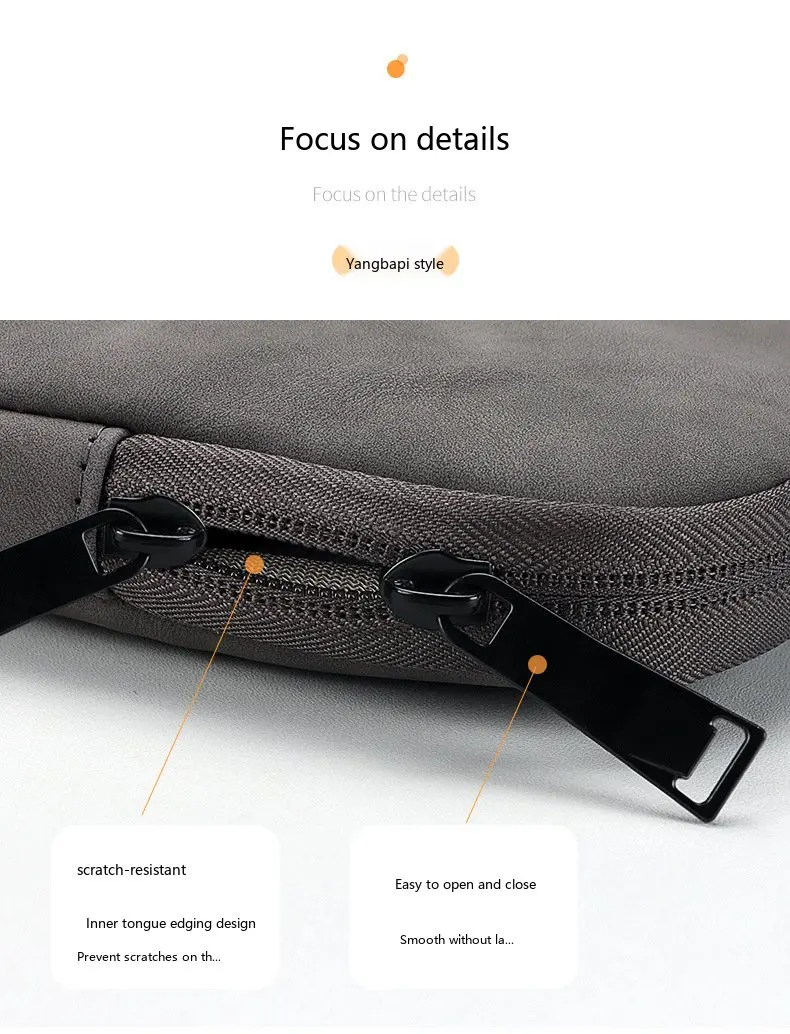 PU-Leder Laptop-Schutzhülle 13,3-15,6 Zoll Stoßfeste Schutztasche für MacBook Air Pro – Detail 15