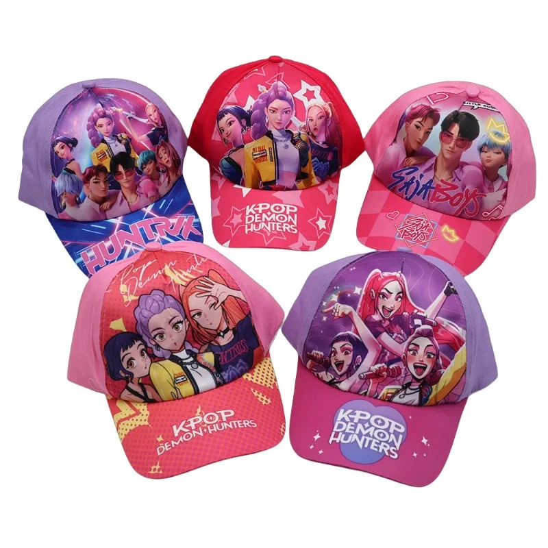 Nouvelle casquette de baseball unisexe à imprimé groupe de filles Demon Hunter, style anime et dessin animé, chapeau de soleil pour l'extérieur, accessoire pour fans de cosplay