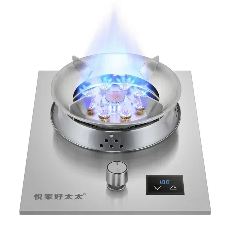 Good Madam, Household Stainless Steel Gas Stove, Single Stove Gas Stove, Liquefied Gas, Natural Gas