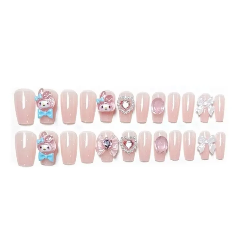 Sanrio My Melody Nail Patches Patch Miniso Anime Cartoon Cute Manicure Decoration Nail Ornaments Fashion Girls Holiday Gifts image 5
