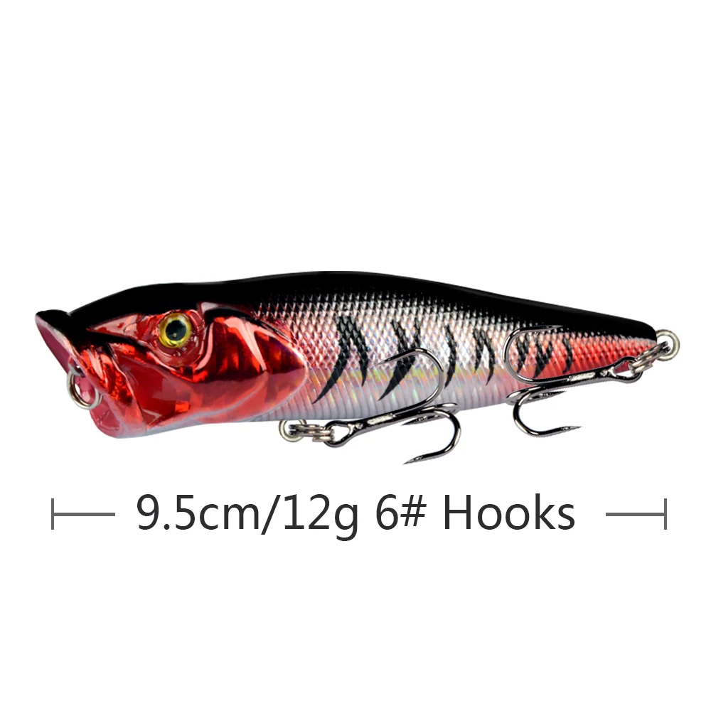 10 ピース/ロット混合セット釣りルアーハードベイトポッパールアーワブラー鯉釣具卸売トップウォーター Poper ペスカ