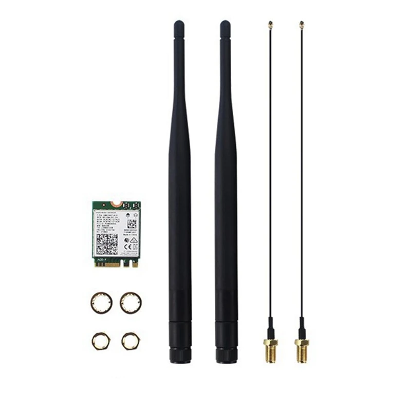 HOT SALE AC8265 Wifi Card+6DB Antenna Network Adapter for Jetson Nano 300Mbps+867Mbps 2.4Ghz 5Ghz Dual Band NGFF BT4.2