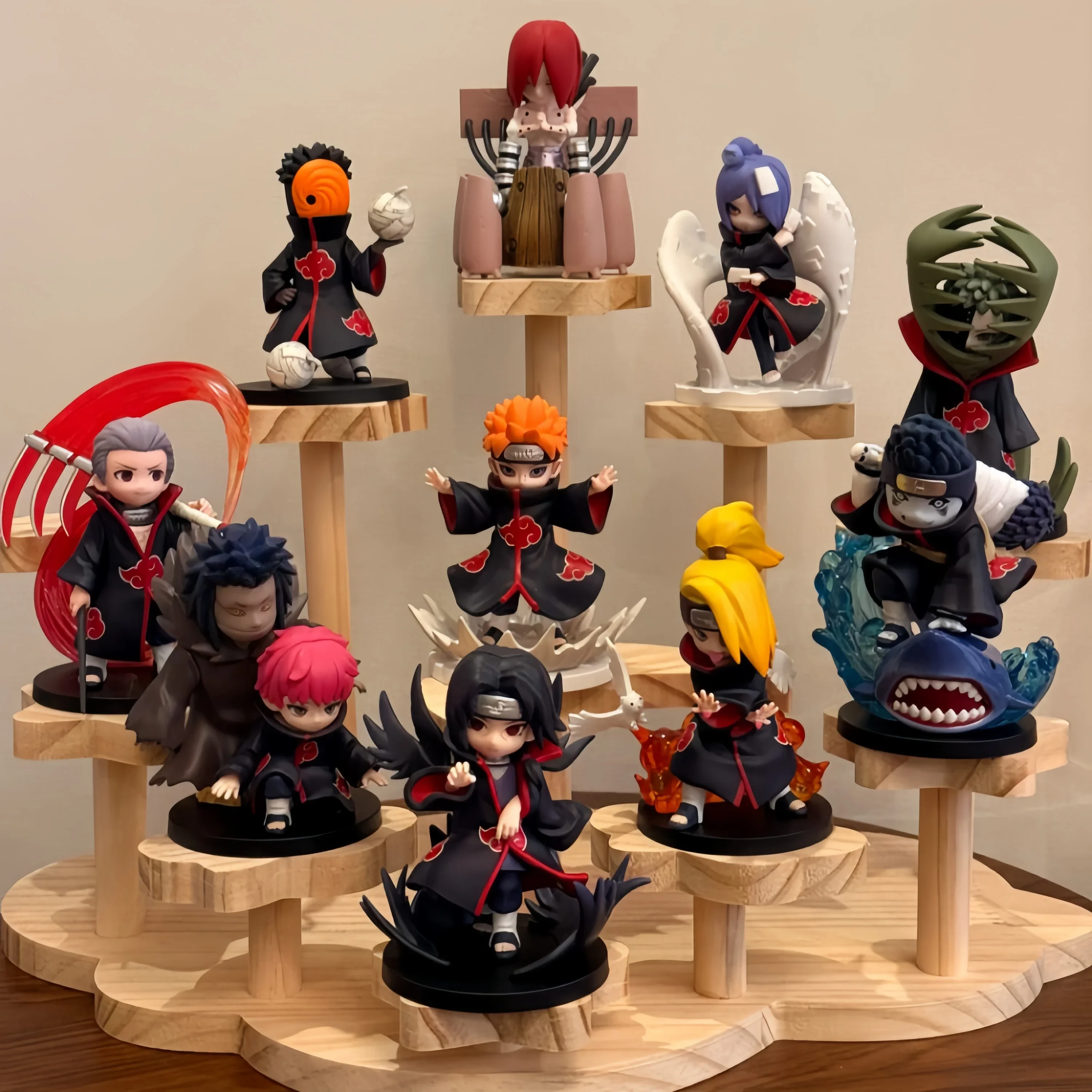 12 Stück Blindboxen mit Naruto Qibaodeng, Kampf mit Xiao, Stinktierfigur, schrillen Dekorationen, mysteriösen Geschenkboxen. – Detail 9