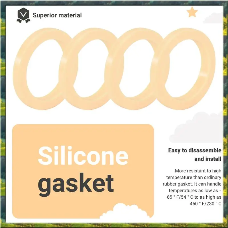 ~Top Rated 4 Piece Silicone Steam Ring, Grouphead Gasket 54Mm Parts For Breville Espresso Machine 878/870/860/840/810/500/450/ S
