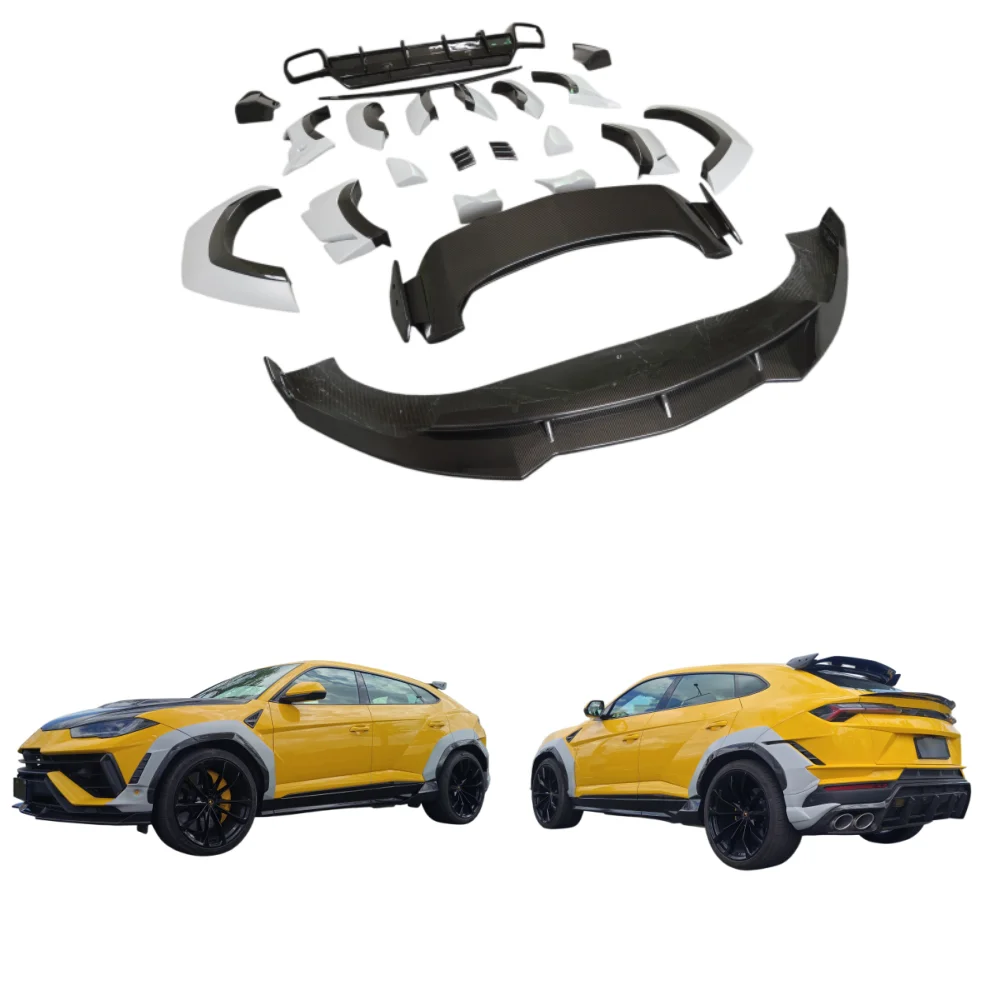 Carbon Fiber Body Kit for Lamborghini URUS S Upgrade 1016 Style, Front Lip, Rear Diffuser, Wheel Arch, Spoiler, Custom Car Kit