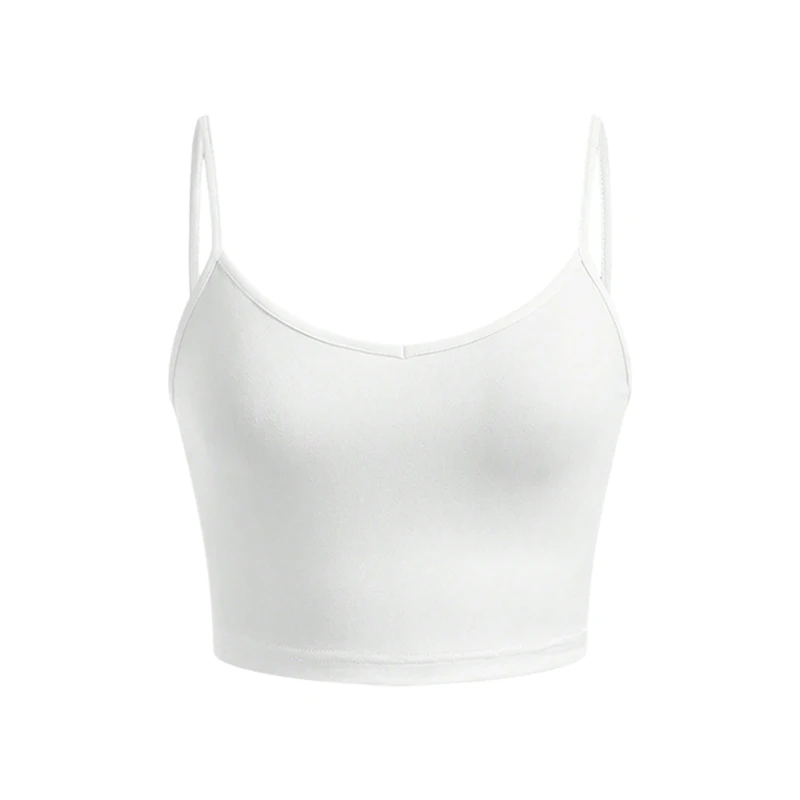 

European and American solid color casual shoulder strap vest