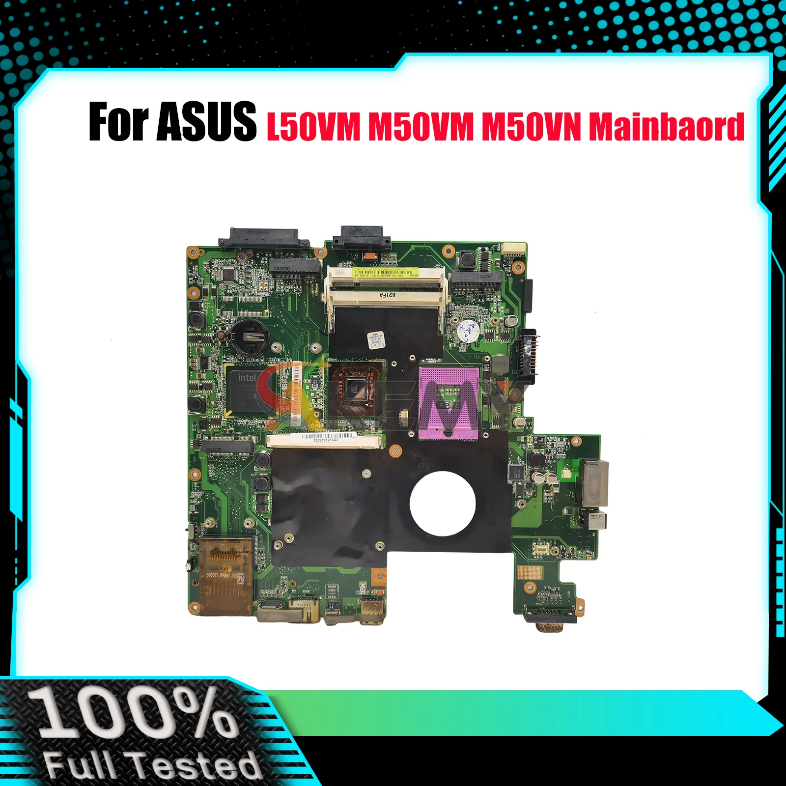 

M50VM Laptop Motherboard For ASUS M50VM M50VN M50V Notebook Mainboard This item is in stock 100% tests OK fast shipping