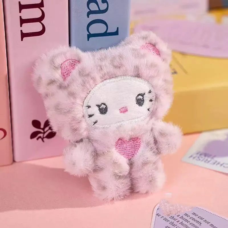 1/4 Stück Kawaii Plüsch Hello Kitty Schlüsselanhänger Kätzchen-Schlüsselanhänger Studenten-Dekorationszubehör