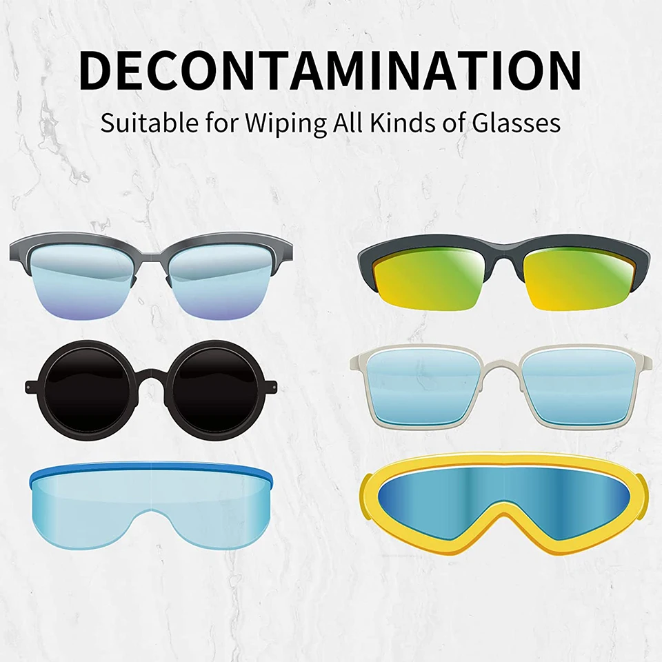 NONOR Mini Sun Glasses Eyeglass Microfiber Cleaner Soft Brush Cleaning Tool Glasses Accessories Cleaning Clip