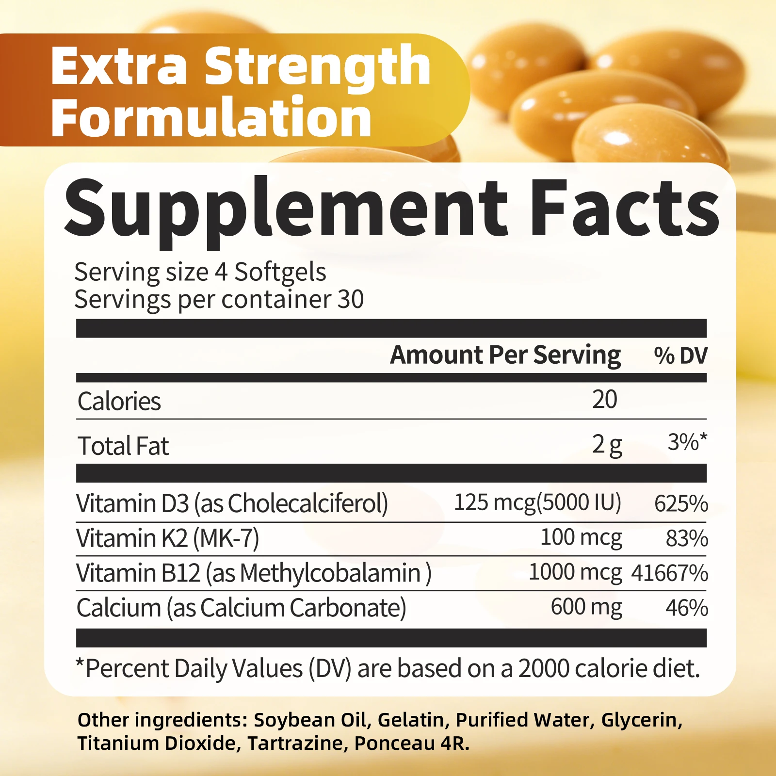 Cápsulas de cálcio de vitamina - Health Wellness Solutions avaliação e preço