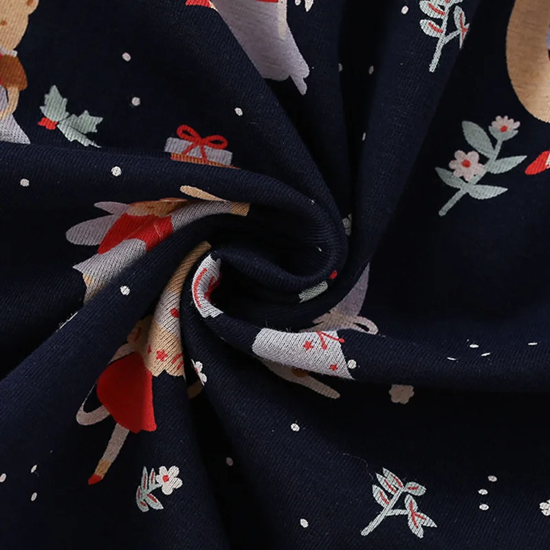 تنورة Malwee Girls Cotton Dr Long Sve Round Ne Winter Faionable للأطفال الصغار والمتوسطين من نسيج القطن الناعم #3