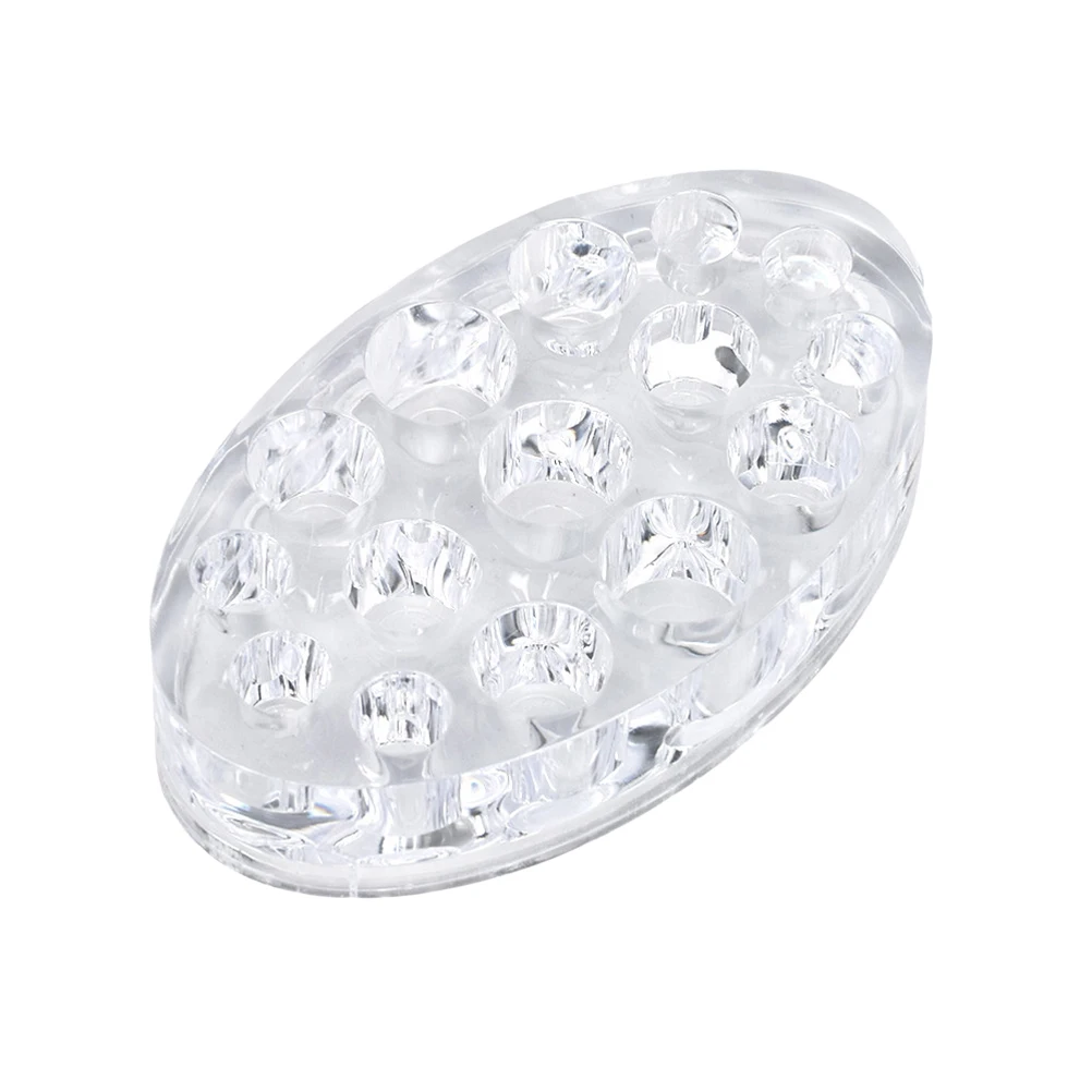 

Acrylic Ellipse Ink Cup Holder Stand Spill Resistant Pigment Storage Solution Compact Size Fits Embroidery Pens Convenient Usage