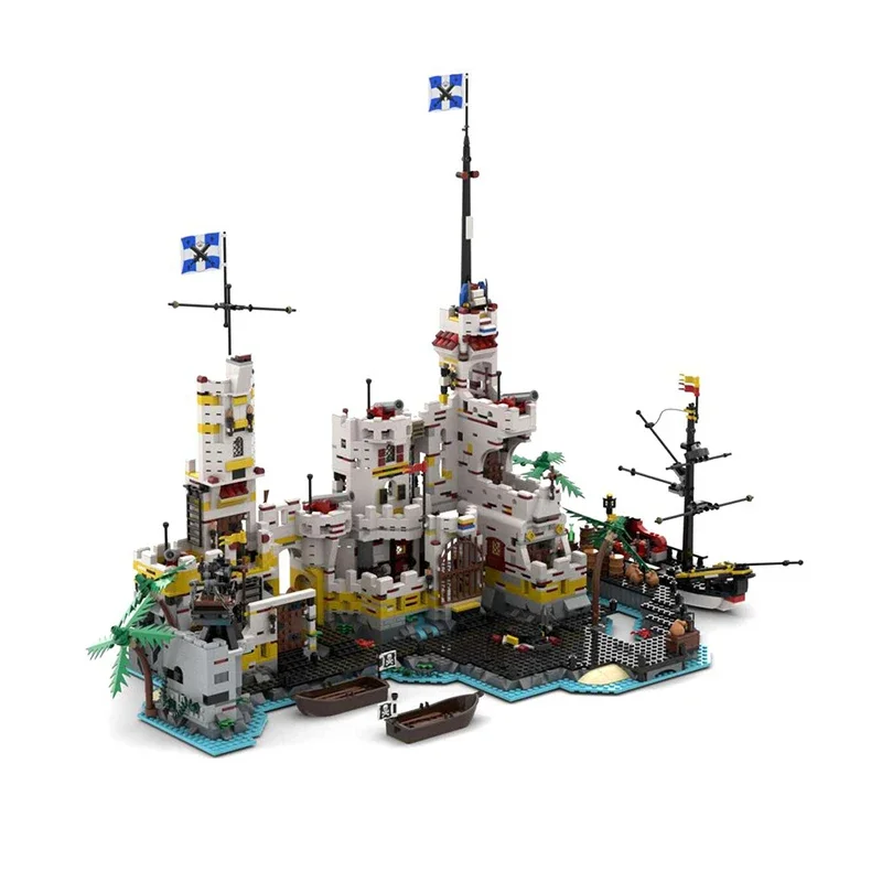 3757PCS MOC Medieval Castle Eldorado General Headquarters Fortress Model Building Blocks Assembly Building Blocks Gift Display