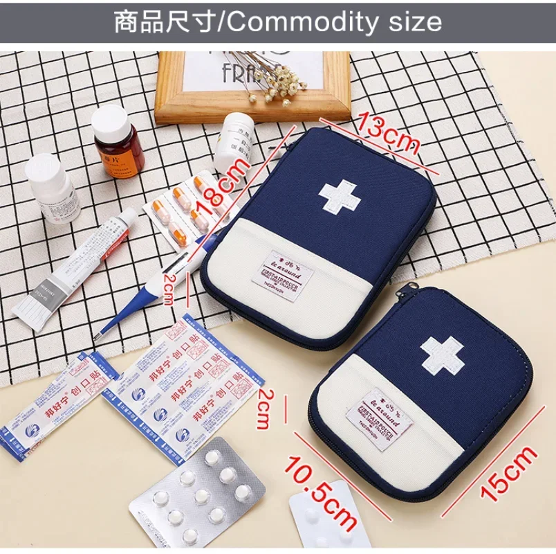 Portable First Aid Medical Kit Travel Outdoor Camping Useful Mini Medicine Storage Bag Camping Emergency Survival Bag Pill Case