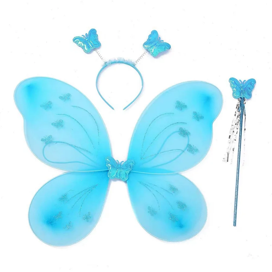 Multicolor Butterfly Wing Decoration Set – Birthday Party Atmosphere Styling and Photo Props