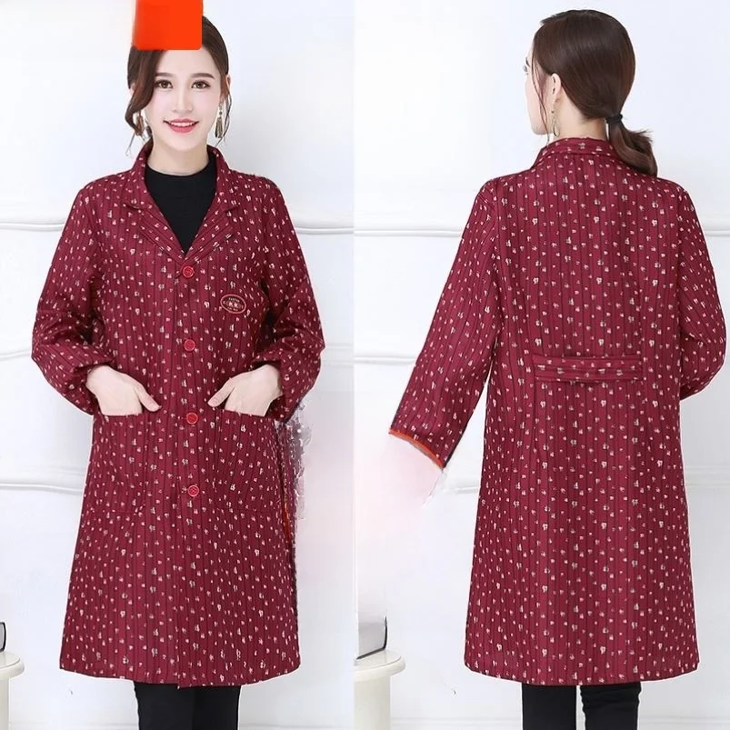 

Женское длинное однотонное пальто-халат с пуговицами спереди, модный корейский дизайн, для взрослых, синее, Blue Valley