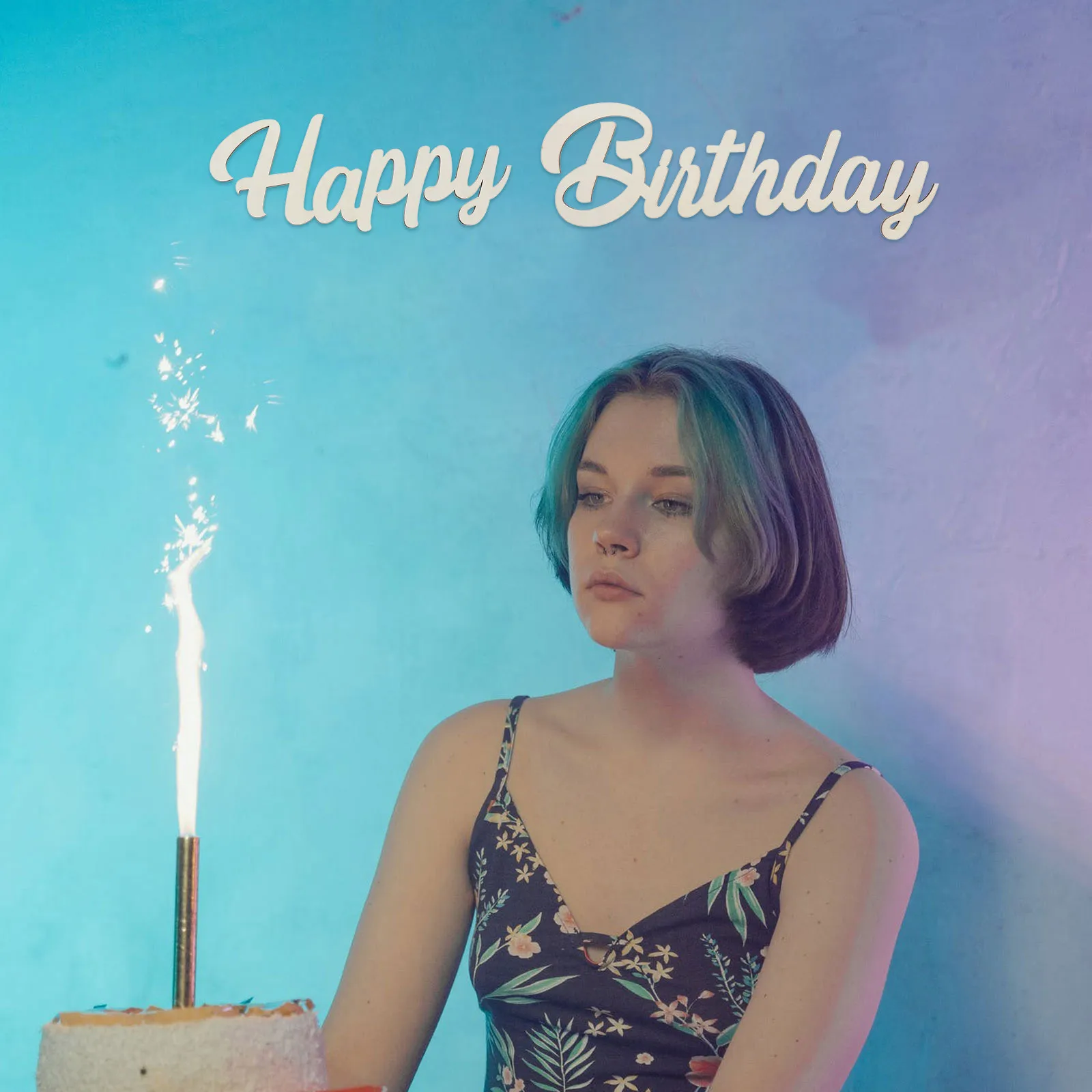 

1 set 1 Set Wooden Sign Wall Hanging Decor Happy Birthday Plaque Party Banner Hanging Birthday Decoration Natural Wood