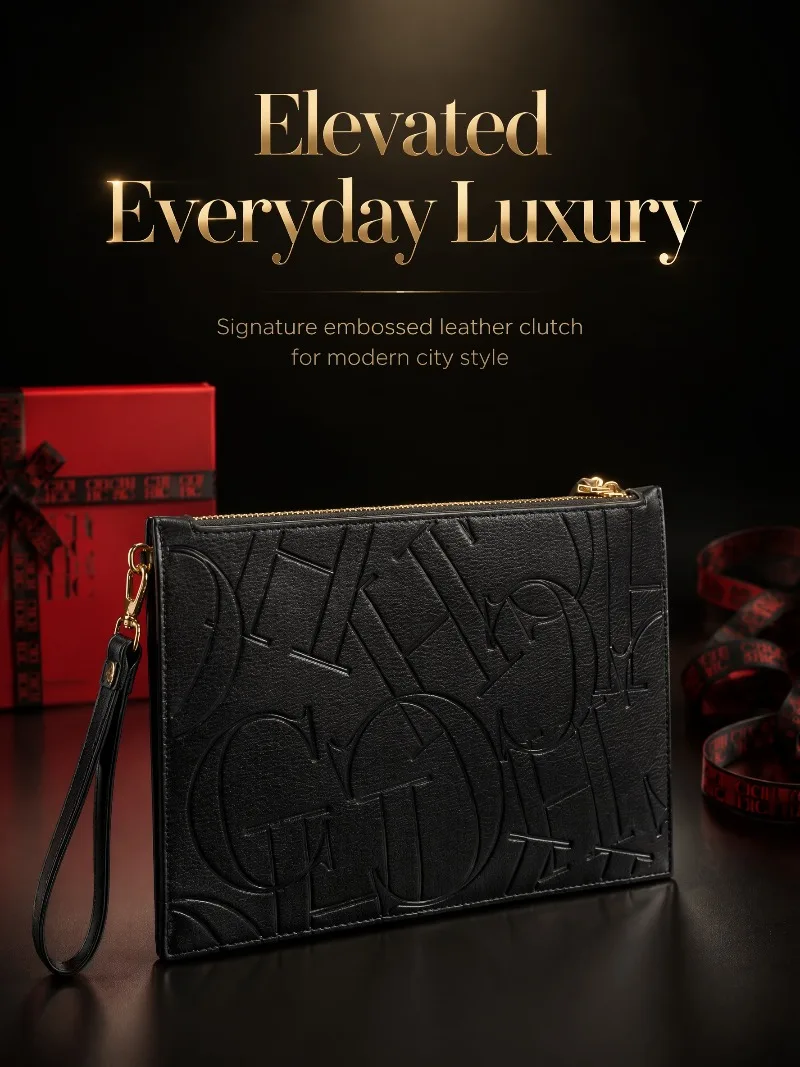 CHHC Neue Unisex-Kartenhalter-Geldbörse, modische Münztasche, schlankes Etui, echte Textur, Buchstabendruck, minimalistische klassische Geldbörse – Detail 7
