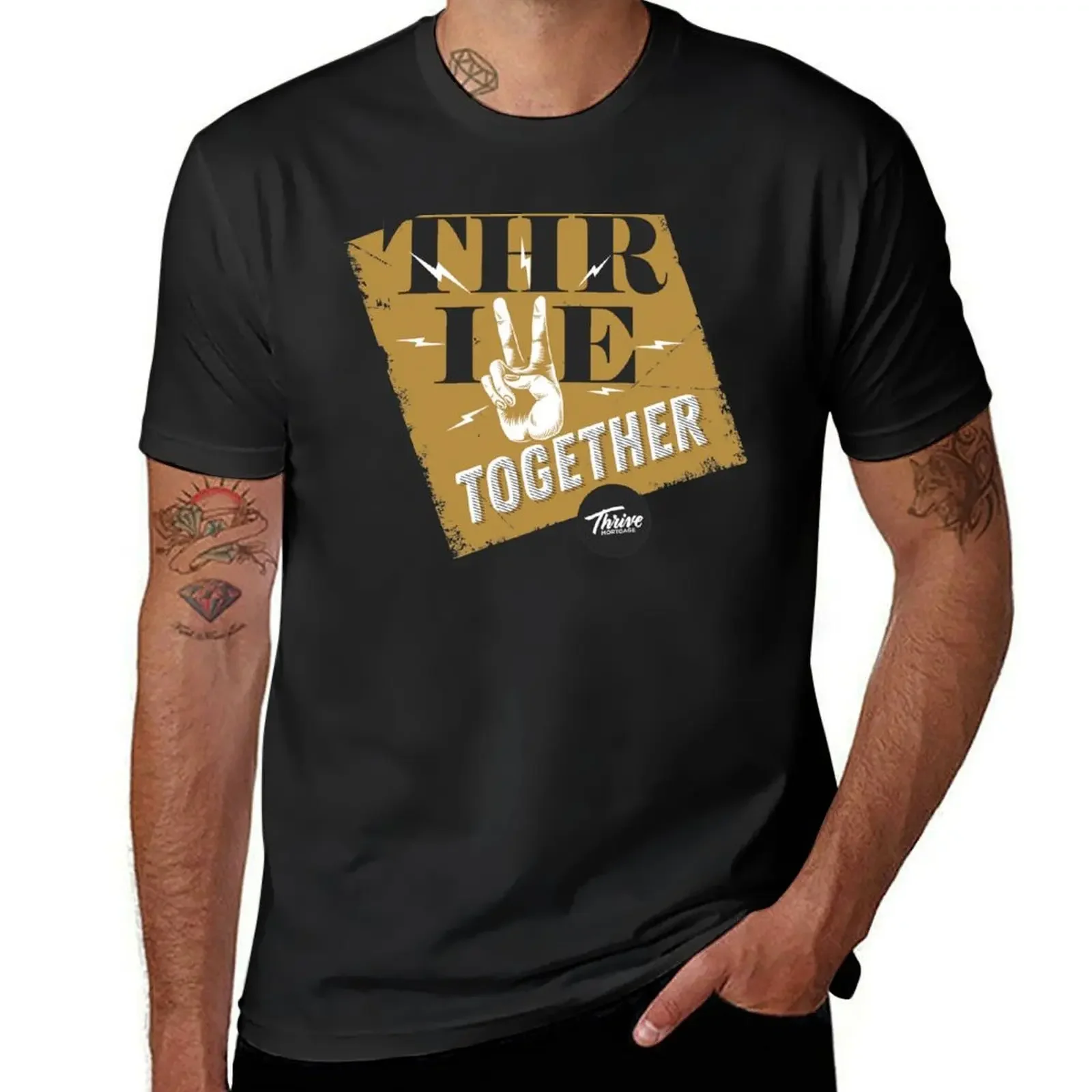 Thrive Together T-Shirt kawaii clothes oversizeds tee shirts for men