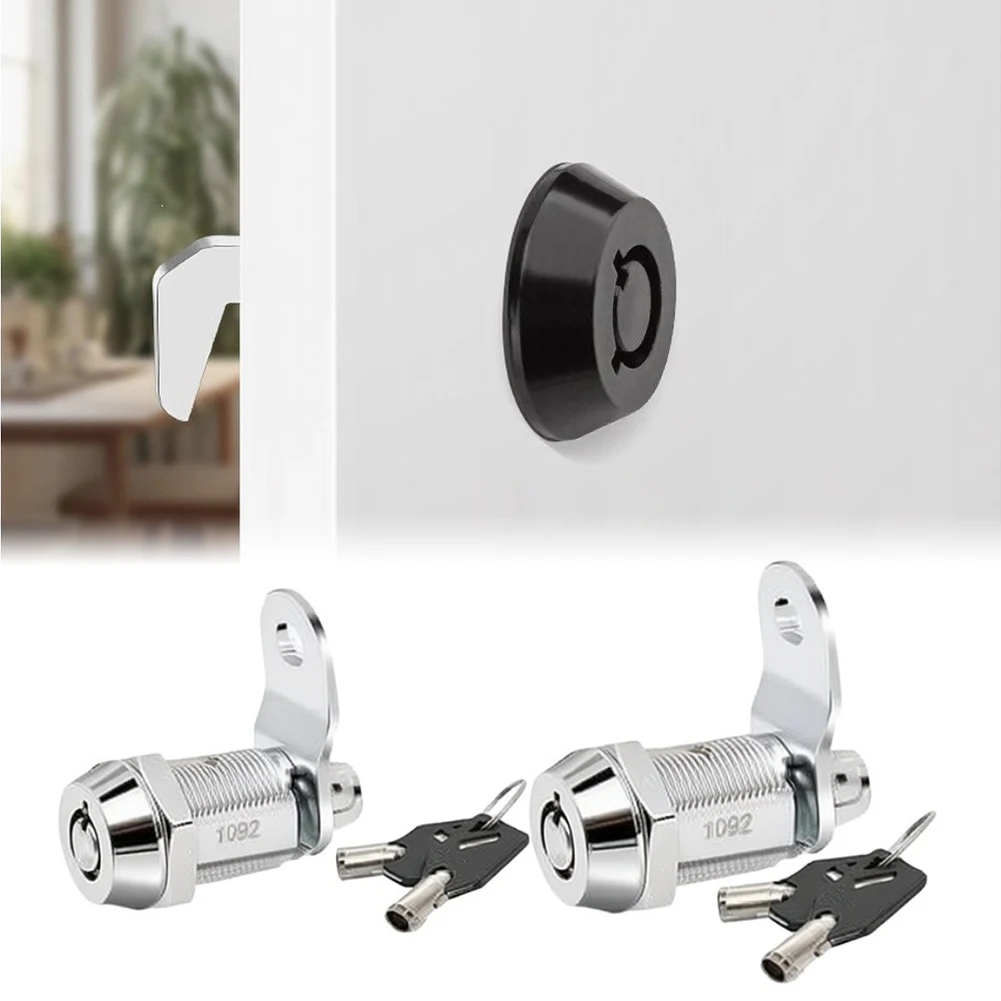 Cylindrical Cam Lock With Keys Toolbox Keyed Alike,for Mailbox,Locker,Cupboard Cylinder Locks Door Cabinet Locker Drawer Lock