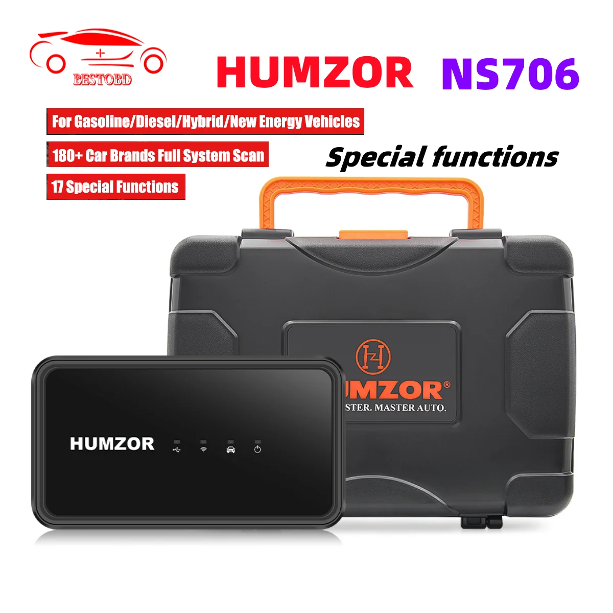 Humzor NexzSYS NS 706 ns706 OBD2 Scanner Car Diagnostic PC Full System 17 Reset Services ECU Key Programmer Tools pk Thinkdiag