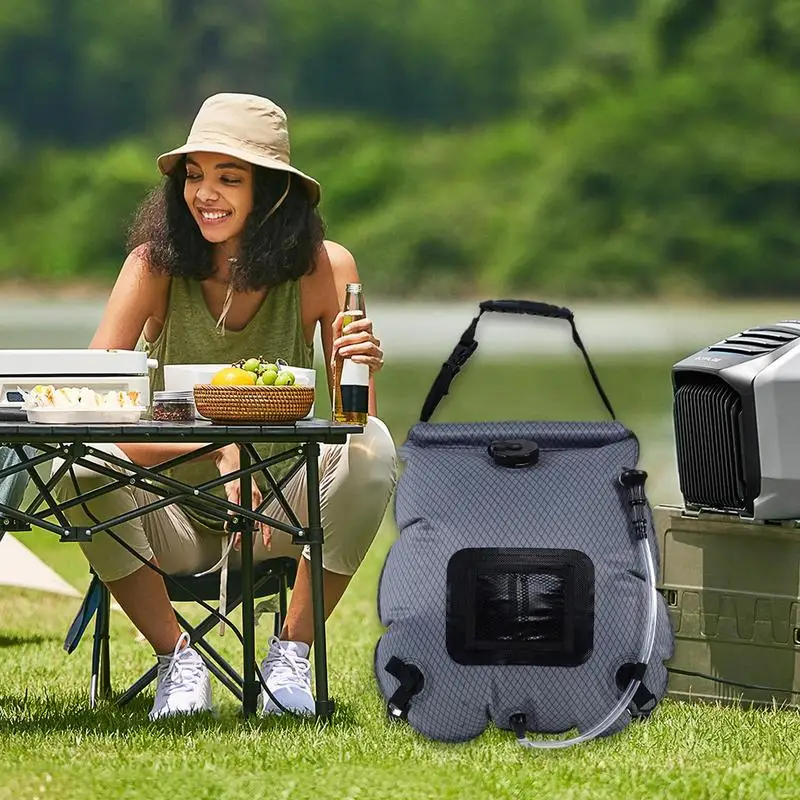

Solar Showers For Camping 20l Lightweight Leakproof Shower Bag Hot Water System Camping Accessories For Hiking Outdoor Climbing