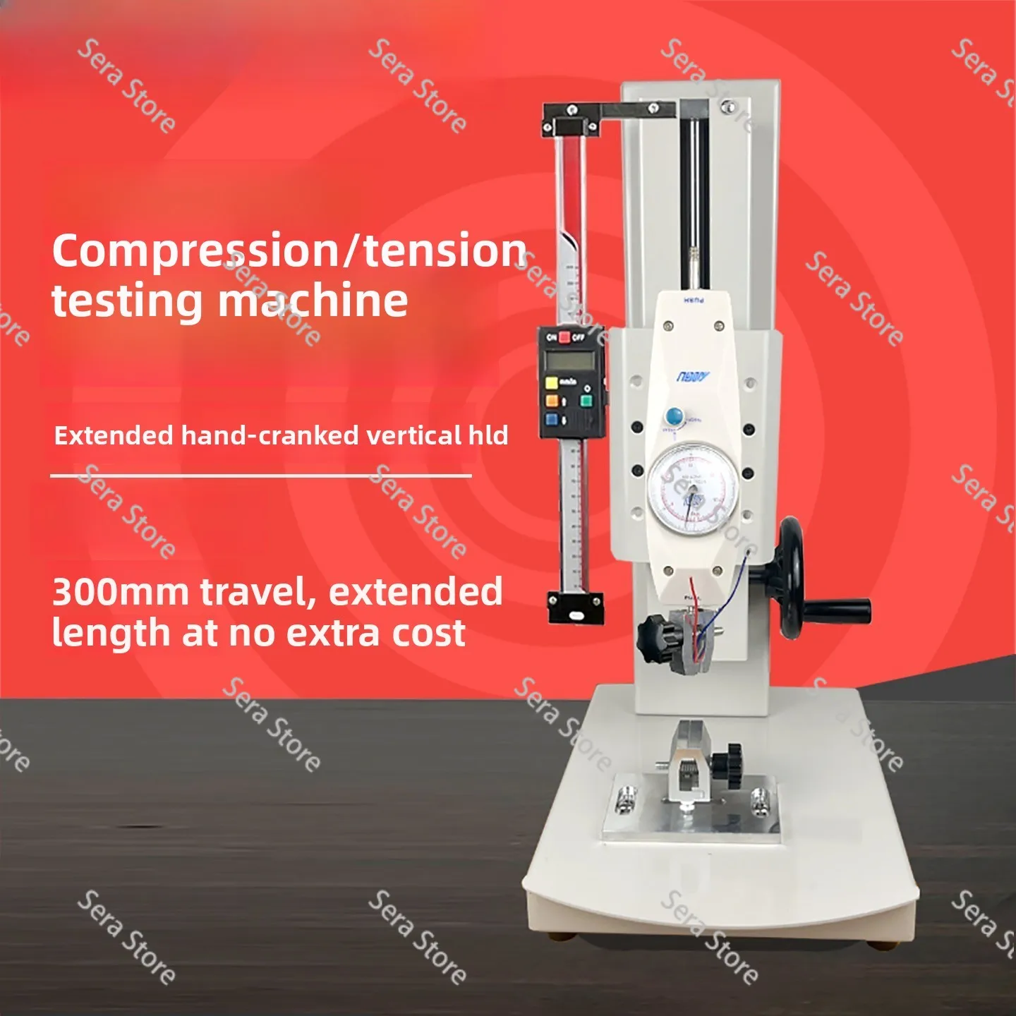 Digital Handheld Pull Pressure Test Machine Push Pull Gauge Stand Spring Tension Tester Force Gauge