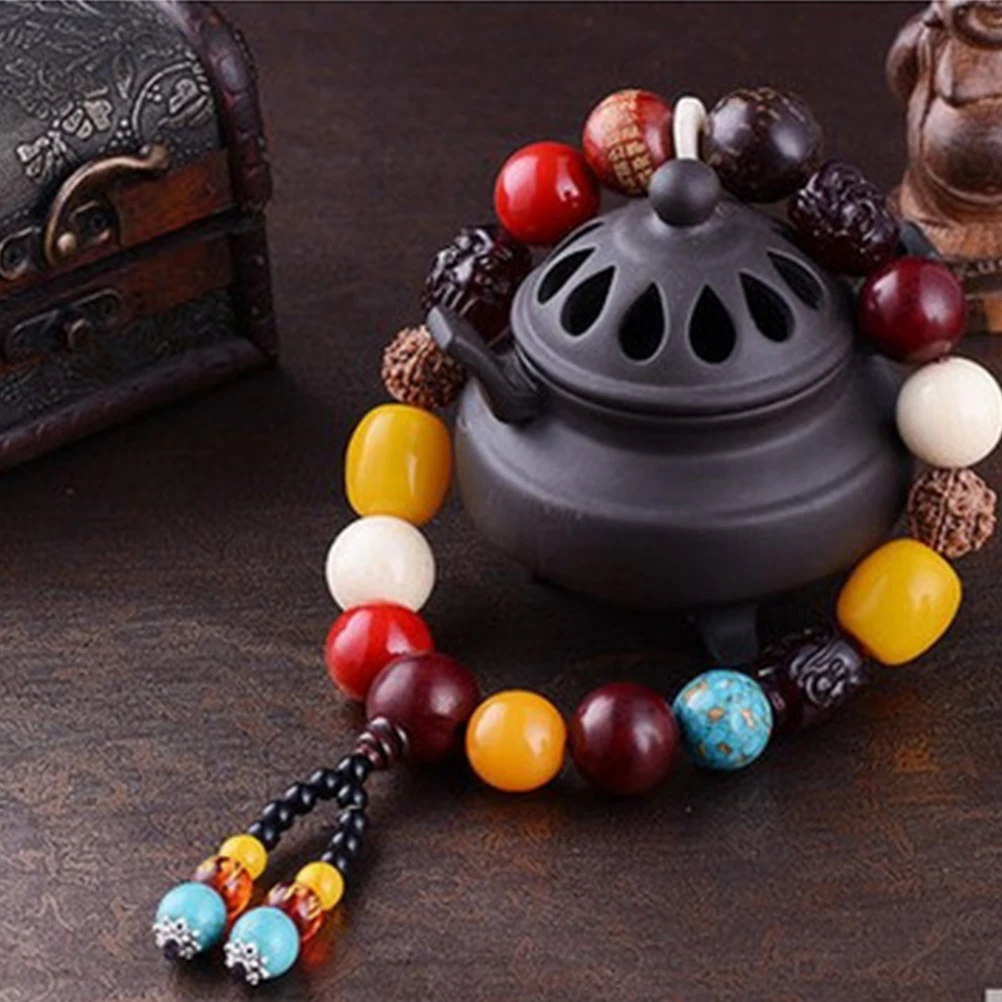 

Buddha Beads Car Hanging Pendant Sturdy Natural Safeness Blessing Car Gear Hanging Decoration Car's Gear Pendant