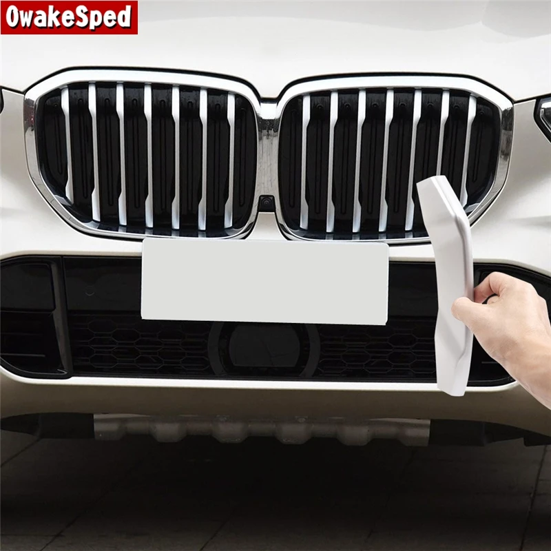 

Car Styling Front Bumper Grille Grid Strips Sticker Decoration Cover Trim For BMW X5 G05 2019-21 14pcs Auto Exterior Accessories