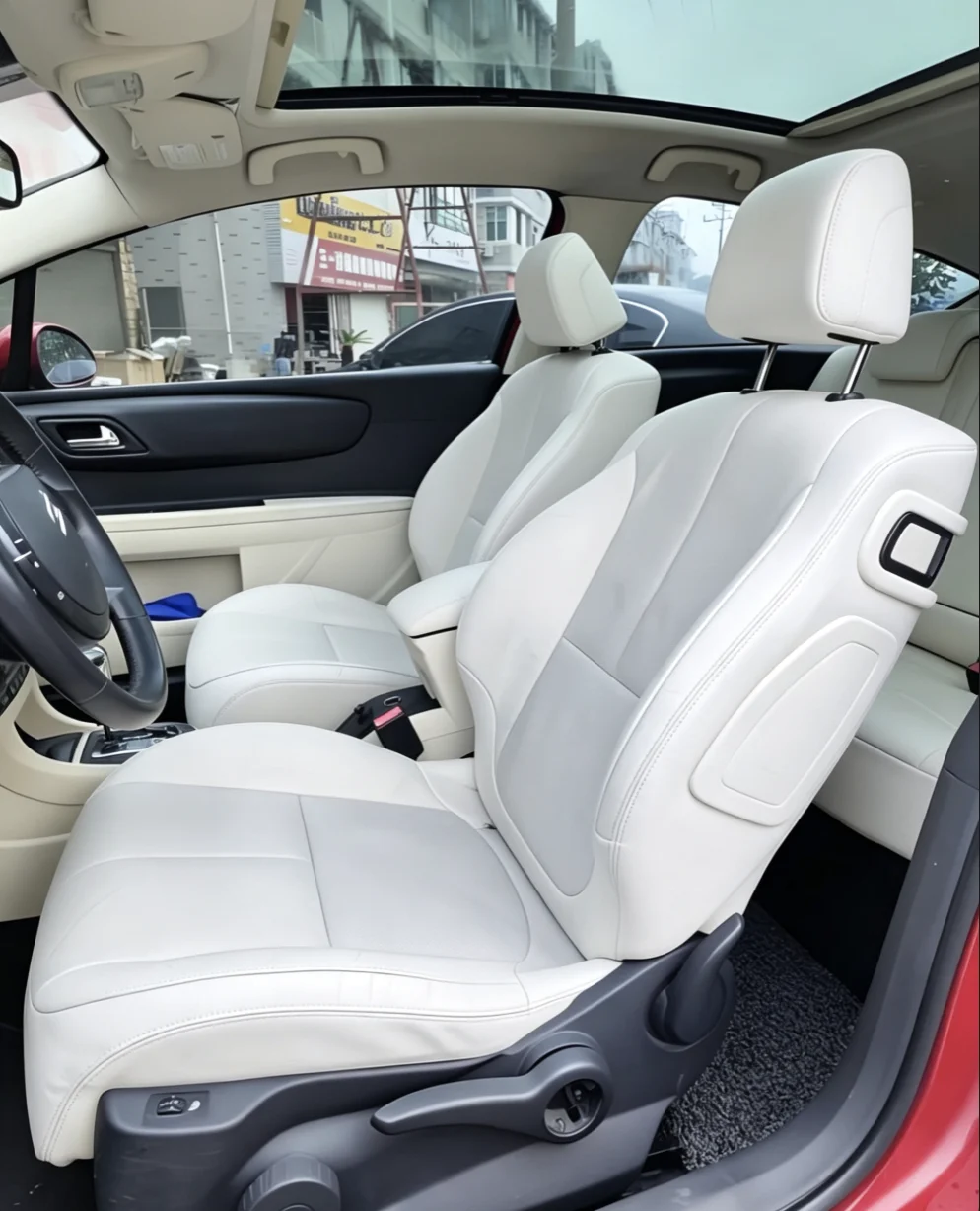 Für Citroen C4 2006~2010 Maßgefertigte Autositzbezüge Luxuriöses Nappaleder 100% Passgenau Innenraumzubehör 360 ° Vollständige Abdeckung – Detail 8