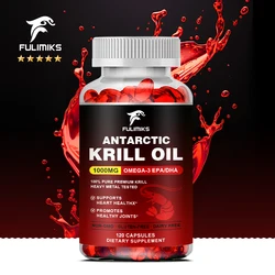 Antarctic Krill Oil - Phospholipid Omega-3 Complex with Astaxanthin Supports Metabolism, EPA & DHA, Support Joint, Heart Health
