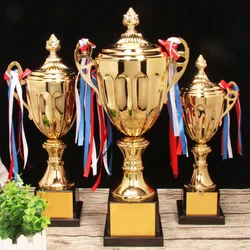 Sports Games Gold Trophy Awards Champion with Lid Winner Award Trophy Toy School Rewarding Supply Competition Soccer