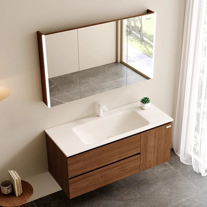 

Luxury Storage Bathroom Cabinet Organizer Mirror Wall Accessories Toilet Space Saver Cupboard Paper Gabinete Home Furniture