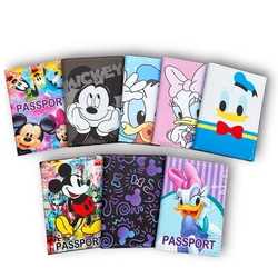 TureMinnie Donald Destroy AndrPassport Cover pour filles et garçons, étui d'évaluation de carte de crédit multifonction, porte-passeport de voyage Disney, nouveau