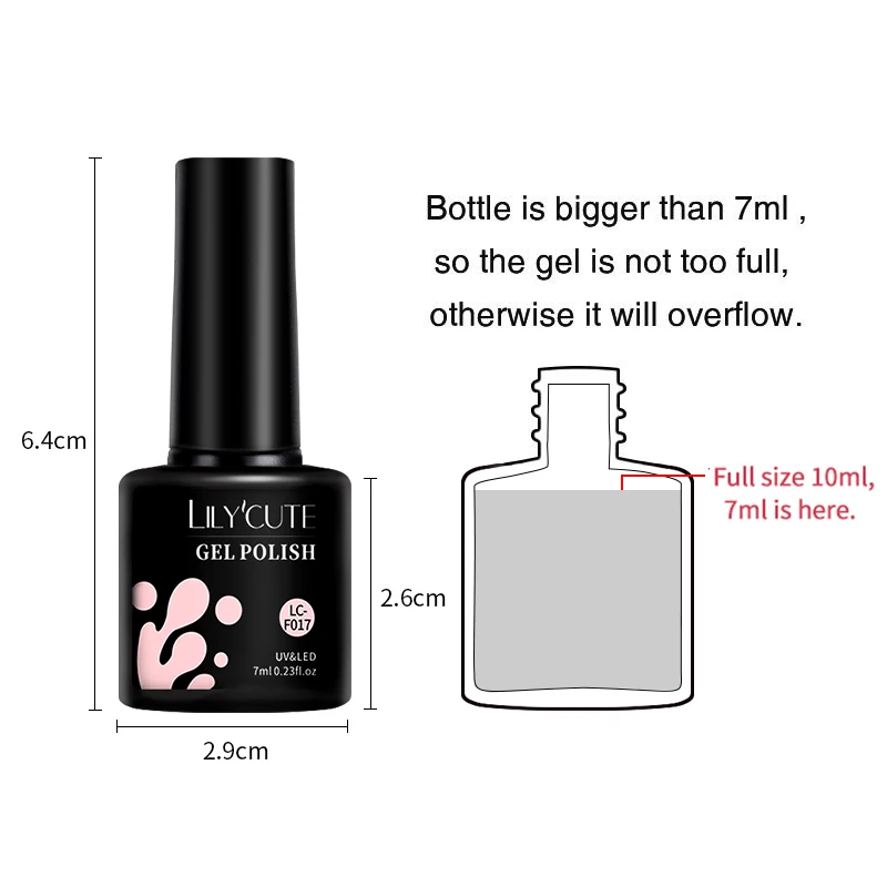 LILYCUTE-esmalte de uñas en Gel, barniz semipermanente de neón, UV, LED, para primavera y verano, 7ML