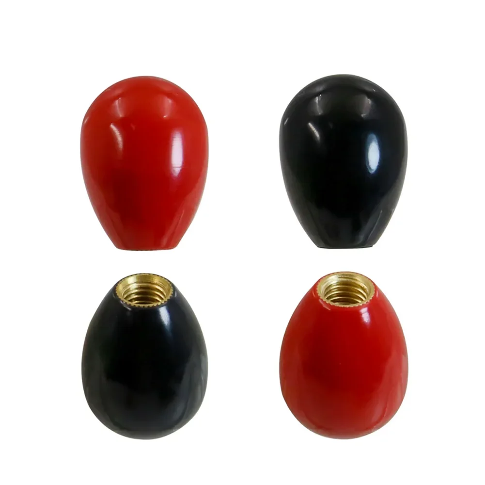 M5 M6 M8 M10 M12 Taper Bakelite Handle Sleeve Oval Cone Shape Operating Lever Fixed Grip Black Red Copper Female Thread Handle