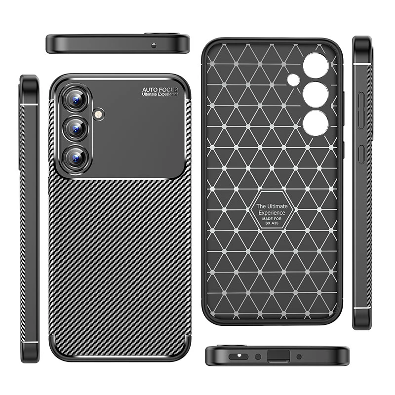 For Samsung Galaxy A55 Case Cover Samsung A55 Capa New Phonoe Armor Bumper Business Back Shockproof TPU Cover Samsung A55 Fundas