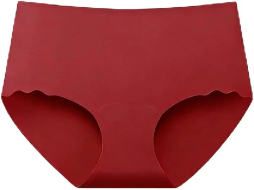 

Женское бесшовное невидимое нижнее белье из 7 предметов, эластичные трусики с полным покрытием и шелковой ластовицей, дышащие, для повседневной носки