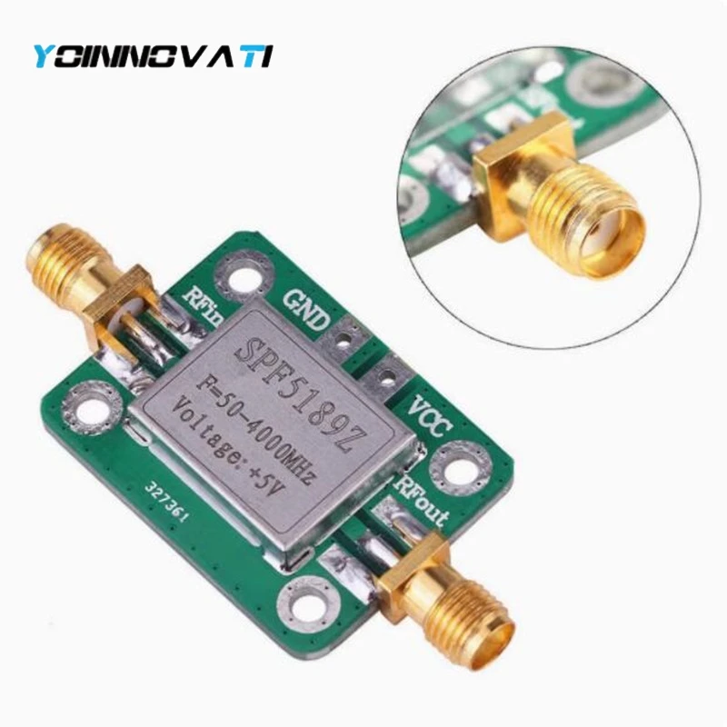 1pcs SPF5189 with Shielding Shell RF Signal Receiver SPF5189Z SPF-5189Z RF Low Noise Amplifier LNA 50-4000MHz