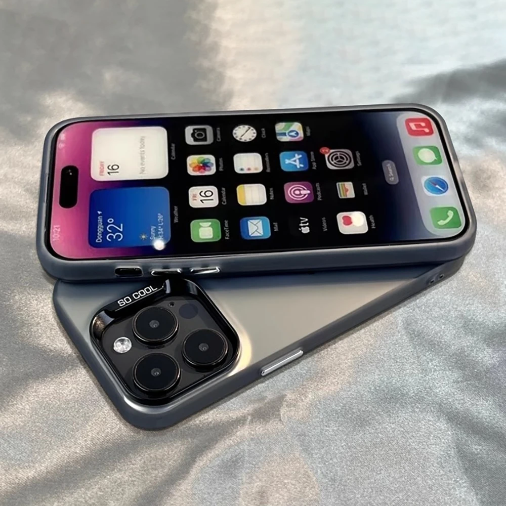 Fashion Red Phone Case For ins B-Bulles Phone Case For iPhone 16e 16 15 14 13 12 11 mini Pro Max X XR XSMAX Plus Anti Back Cover - náhled 2