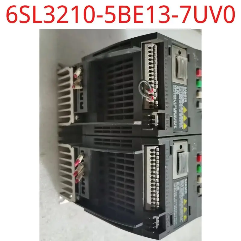 used test ok real 6SL3210-5BE13-7UV0 SINAMICS V20 380-480 V 3 AC -15/+10% 47-63Hz rated power 0.37 kW with 150% overload