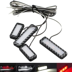 4Pcs Armrest Interior Door Handle Lighting Car Styling LED Car Inner Bowl Light Universal Auto Atmosphere Lamp Decorative Lights