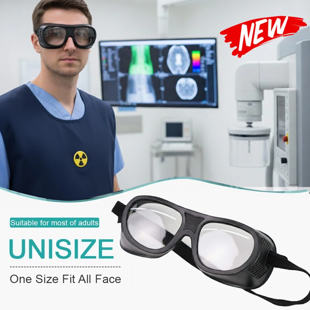 

0.75mmpb Lead Glasses Radiation Radiological Protection X Ray gamma Nuclear Lead Eyewear Wrap Around Safety Spectacles lunette