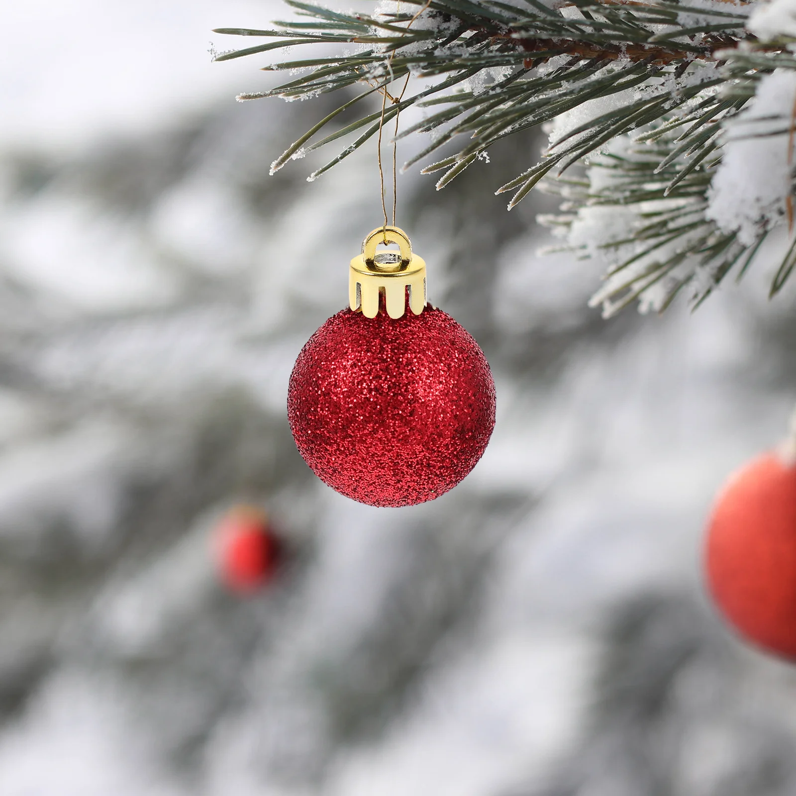 

10pcs Decorative Ball Caps Plastic Ball Pendant End Caps Diy Christmas Ornaments Covers For Party Holiday Decoration Use