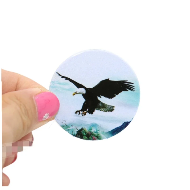 1Pcs RFID EM4305 T5577 125Khz Rewritable Keyfobs KeyChain Ring Cartoon Token Tag Blank Card Anti Meta Sticker Key Fobs Badge