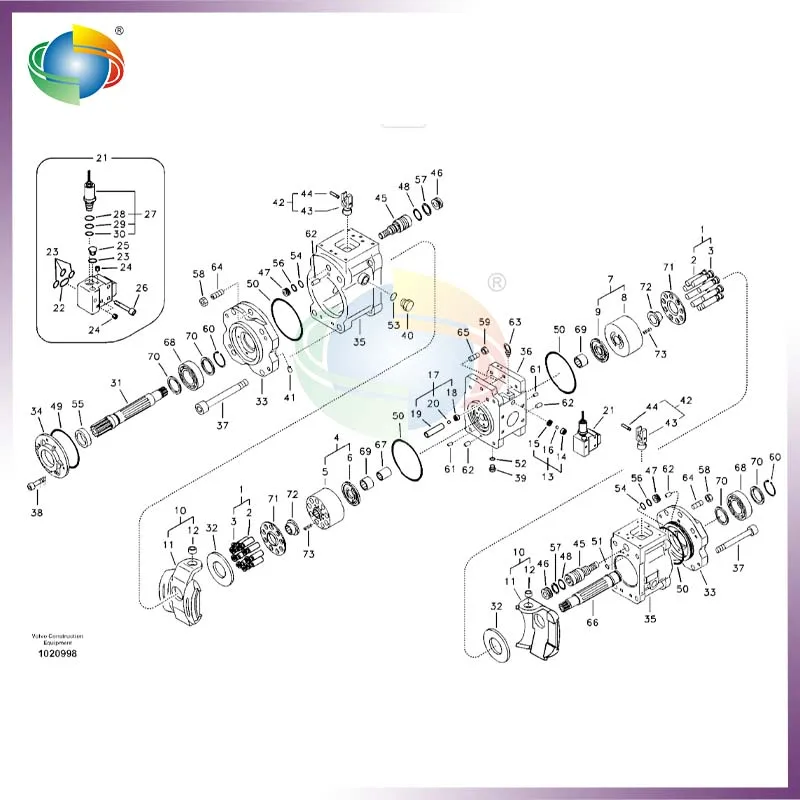 

VOE 14555298 VOE14555298 КОМПЛЕКТ УПЛОТНЕНИЙ ГИДРАВЛИЧЕСКОГО НАСОСА ДЛЯ ГИДРАВОВОГО ЭКСКАВАТОРА VOLVO EC200B EC210B EC240B