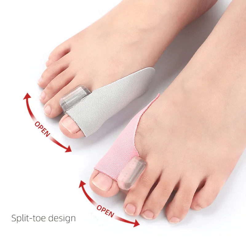 1/10Piece Toe Silicone Sleeve Splitter Correction Device for Hallux Valgus Big Bone Separation Manicure