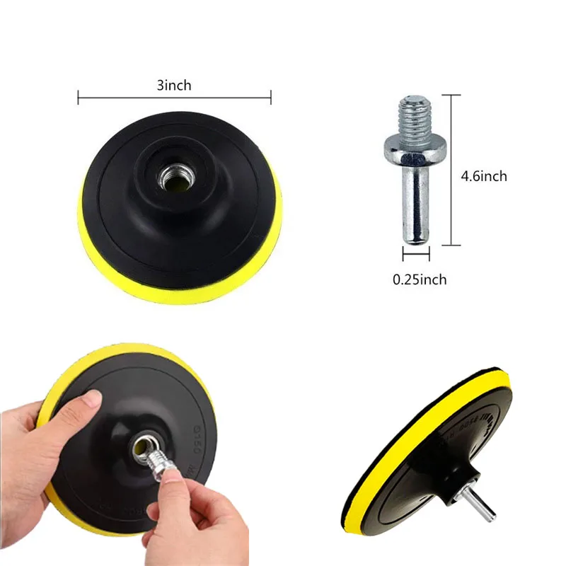 Water Sandpaper 3inch Sanding Pad 600-3000 Grit Automotive Sandpaper Polishing Disc for Headlight Metal Wood Car Abrasive Tool