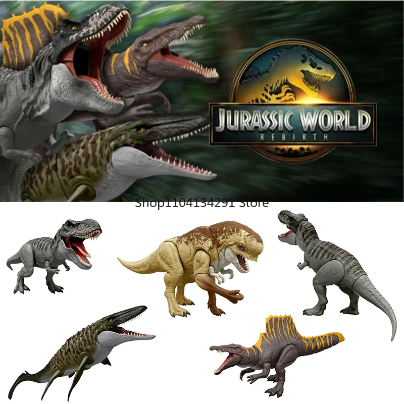 

Original Jurassic World 4 Movie Reborn: Changlong Mutant Tyrannosaurus Rex Spinosaurus Dinosaur Jointed Realistic Model