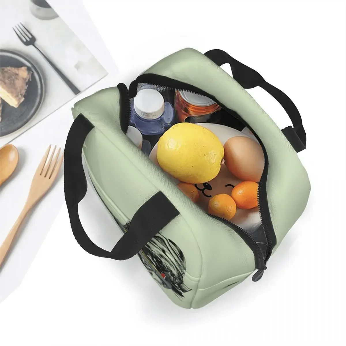 Pilot Spitfire Insulated Lunch Bag Air Fighter Army Helmet Lunch Container Thermal Bag Tote Lunch Box Picnic Food Handbags